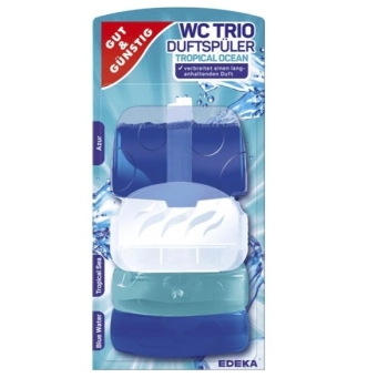 G&G 3szt WC Trio zawieszka żelowa – Ocean, 168 sztuk (HURTOWNIA)